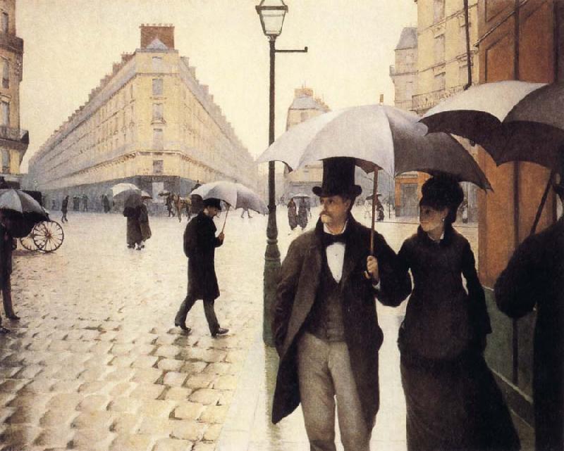 Gustave Caillebotte A Rainy Day oil painting picture